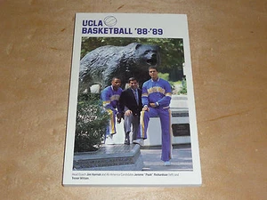 1988 1989 UCLA COLLEGE BASKETBALL MEDIA GUIDE POOH RICHARDSON COVER EX-MINT - Picture 1 of 2