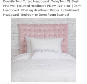 Dormify Tufted Headboard - Pink - Twin Size - Picture 1 of 2