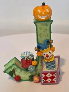 3" Maria Engelbreit ALPHABET BUCHSTABE "J" Figur Jack O Laterne in Box Jam 1999 - Bild 1 von 5