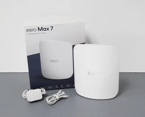 eero Max 7 BE20800 V010111 Tri-Band Mesh Wi-Fi 7 Router - White - Picture 1 of 5