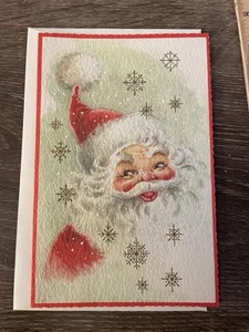Vintage Christmas Card, Old Time Santa Wishing Joy And Happiness - Picture 1 of 4