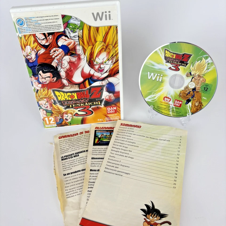 DRAGON BALL Z BUDOKAI TENKAICHI 3 Wii Gioco Completo Italiano per Nintendo - Immagine 1 di 4