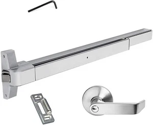 Dynasty Hardware Push Bar Panic Exit Device Aluminium - Bild 1 von 4