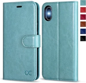 ✅ Funda OCASE iPhone XS/X/10 - Cuero Premium, Nueva y Sin EMBALAJE ORIGINAL Color Verde Menta - Imagen 1 de 1