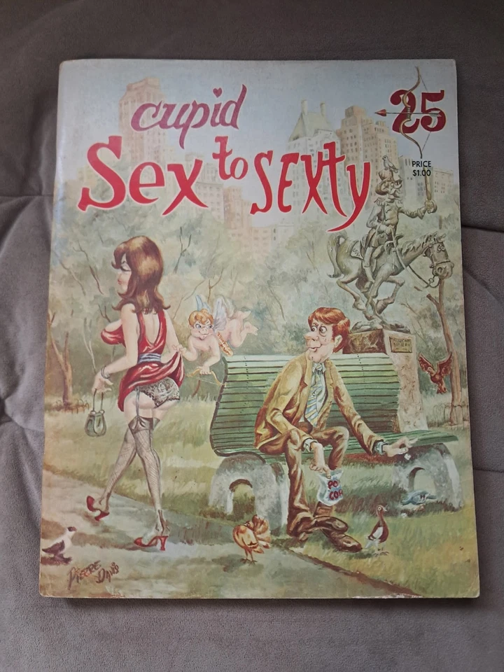 Vintage Cupid SEX TO SEXTY MAGAZINE SRI PUBLISHING Adult 1969 Cartoon Strip #25 - Image 1 of 1