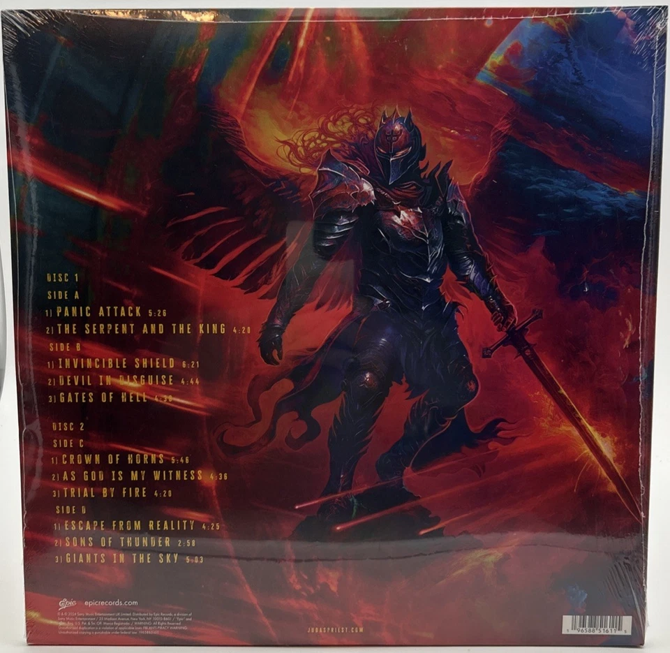 New / Sealed JUDAS PRIEST "Invincible Shield" 2xLP 2024  Columbia - 19658851611 - Image 1 of 1