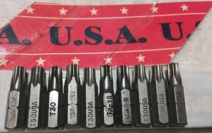 USA MADE 🇺🇸  TORX 10PC T-30 1/4" HEX × 1" LONG USA 🇺🇸 - Picture 1 of 6