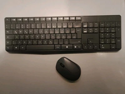 Logitech MK235 Kabelloses Set mit Tastatur und Maus QWERTZ Deutsch - Bild 1 von 4