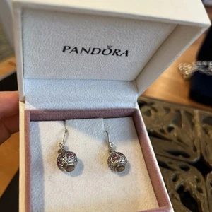 Pandora Radient Elegance drop earrings gorgeous - Picture 1 of 14