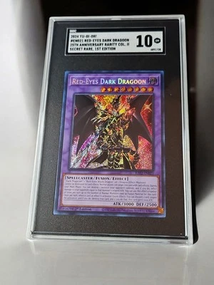 🔥2024 Yu-Gi-Oh! Red-Eyes Dark Dragoon RA02-EN021 25 ANNIVERSARY RARITY SCG 10 - Image 1 of 2