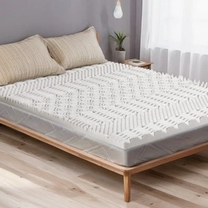 Giselle Bedding Memory Foam Mattress Topper 7-Zone Airflow Pad 8cm Double White - Picture 1 of 7
