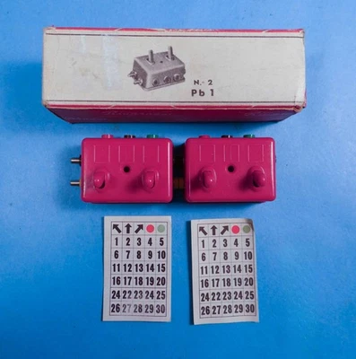 RIVAROSSI Pb1.N°2 CONTROL BOXES FOR SWITCHES/SIGNALS 1950s BOX w DECALS-UNUSED! - Image 1 of 2