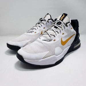 Nike Air Max Alpha Trainer 5 Mens Training Shoes White/Black/Gold Size 12 - Picture 1 of 10
