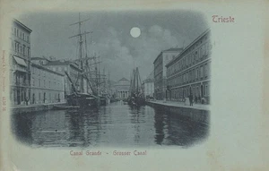 29-23) CARTOLINA TRIESTE CANAL GRANDE GROSSER CANAL - Bild 1 von 2