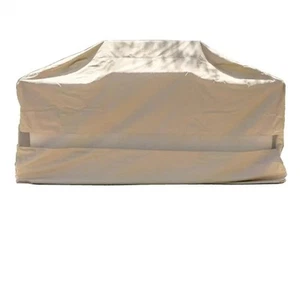 Island BBQ Outdoor Grill Cover 100"L x 44"D x 48"H Taupe - Picture 1 of 7