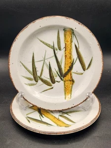 Set Of 2 Midwinter Stonehenge Rangoon 7" Bread Plates Bamboo Wedgwood England - Picture 1 of 5