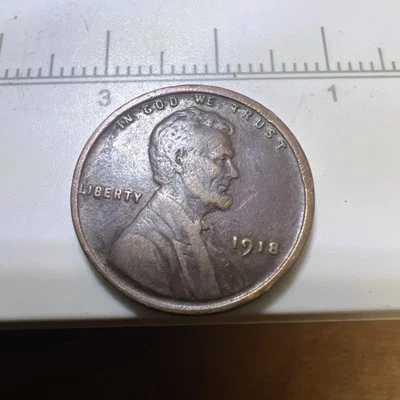 1918 Lincoln Cent 1c BN Off Center Strike - Image 1 of 3