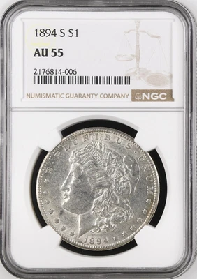 1894-S Morgan Dollar NGC AU55 - Image 1 of 2