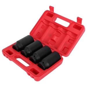 4pcs 6 Point 1/2in DR Front Back Wheel Drive Axle Nut Deep Impact Socket - Bild 1 von 8
