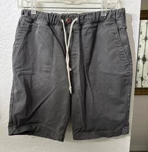 Kennedy Gray Denim Shorts Size Medium Drawstring Waist - Picture 1 of 7