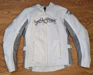 Chaqueta de motociclismo blindada Speed & Strength para mujer XSmall blanca/gris  - Imagen 1 de 24
