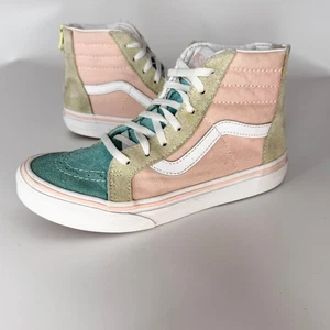 Vans Old Skool Canvas Suede Hi Top Sneaker Pink Blau Grün Kinder Jugend Mädchen 3 - Bild 1 von 13