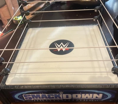 Mattel WWE RAW Smackdown Wrestling Ring Arena Spring Loaded 2010 Toy Playset - Image 1 of 4