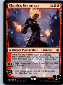 Chandra, Fire Artisan R War of the Spark 119 NM - Picture 1 of 2
