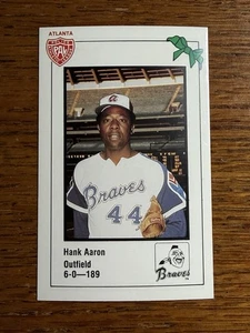 1981 Police Athletic League Baseball Card Hank Aaron – Atlanta Braves HOF - Picture 1 of 2