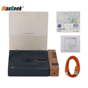 Syitren R300 CD Player Bluetooth Audio Player for CD/CD-R/CD-RW Wooden Black - Picture 1 of 8