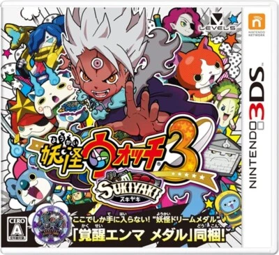 Nintendo 3DS Yo-kai Watch 3 Sukiyaki w/ Dream Medal Kakusei Enma Japan New Seale - Image 1 of 4