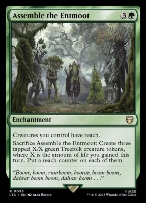 Assemble the Entmoot 0036 Non Foil Rare LOTR Commander MTG Near Mint - Image 1 of 2