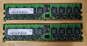 Infineon HYS72T64001HR-5-A (2X 512MB PC2-3200R ECC Reg Server 240-Pin DIMM) - Picture 1 of 1