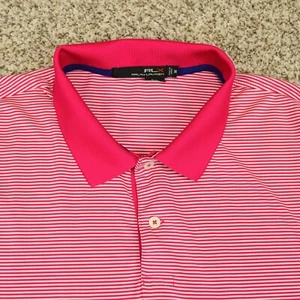 RLX Ralph Lauren Shirt Herren XXL Magenta gestreift Golf Polo Athen Country Club - Bild 1 von 13
