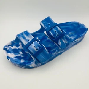 Sandali Noa Unisex Plantare Blu Regolabile Doppio Cinturino Punta Aperta Cat & Jack Nuovi - Foto 1 di 4