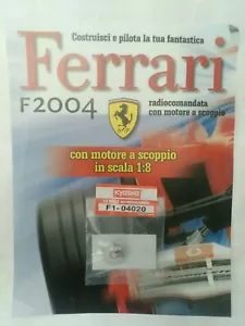 Ferrari Formula 1 F2004 De Agostini Kyosho a Scoppio Ricambio N°20 04020 Nuovo - Foto 1 di 1