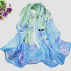 Printed Chiffon Scarves Birds Natural Autumn and Spring Protection Hot Sale