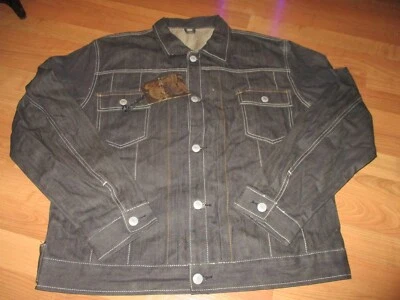 NEW NWT MENS ED HARDY TRUCKER DENIM JACKET SIZE 4XL XXXXL DRAGON - Image 1 of 3