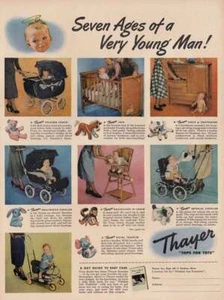 1949 Thayer: Seven Ages of a Very Young Man Vintage Print Ad - Picture 1 of 1