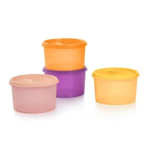 Tupperware Servalier Decorator Canisters - Summer Sunset New for 2024 Set of 4 - Picture 1 of 1