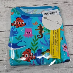 Little Sleepies Disney Nemo's Reef Two piece short sleeve & shorts pj set 7/8 - Picture 1 of 3