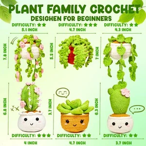 Crochet Kit for Beginners Amigurumi Craft with Video Tutorials & Yarn Set - Picture 1 of 6