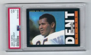 Tarjeta de fútbol americano Topps 1985 #24 Richard Dent, grado novato de los Chicago Bears PSA 7 - Imagen 1 de 2