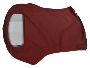 Fits Volvo C70 Soft Top Replacement & Glass window 99-06 BURGUNDY Haartz Canvas - Picture 1 of 5