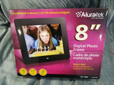 Aluratek ADMPF108F 8-inch Digital Picture Frame - Image 1 of 3