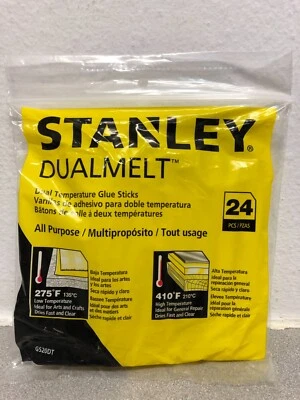 Stanley GS20DT 0,5 pulgadas D X 4 pulgadas Palitos de pegamento L transparentes paquete de 24 Foto 1 de 2
