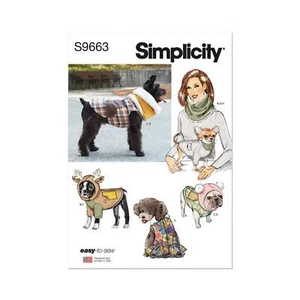 SIMPLICITY Patron Couture S9663 Animal Manteaux Avec Optionnel Capuches Et - Afbeelding 1 van 8