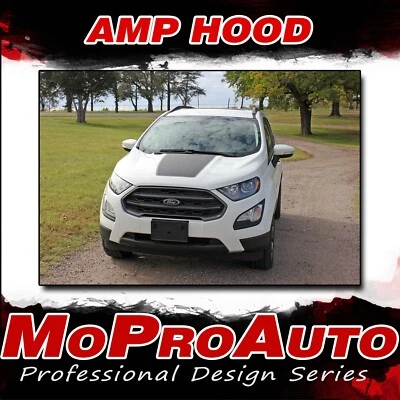 AMP HOOD Decal Stripe Vinyl Graphic Ford EcoSport 3M Quality Kit for 2013-2022 - Image 1 of 4