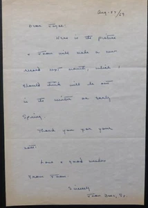 JOAN BAEZ SR carta firmada '69, de la famosa madre del cantante - Imagen 1 de 5