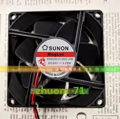 1PC SUNON PE80252V3-000C-A99 8025 24V 3.29W 8CM cooling fan - Image 1 of 4